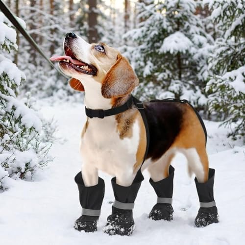 Dog Suspender Boots, Anti-Slip & Fall Waterproof Dog Shoes Leggings, Dog Paw Protector for Small Medium Dogs, Adjustable Dog Boots Pet Shoes for Outdoor Walking - Image 5