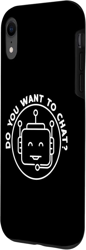 Chatbot - Do You Want To Chat? AI and ML Geek Case for iPhone XR - Image 2