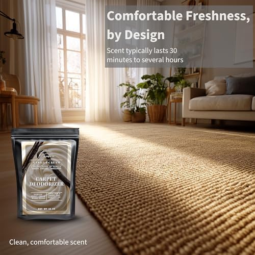 Lapew Vanilla Cream Carpet Deodorizer Powder - Pet Safe Freshener for Vacuuming | Scented Odor Eliminator for Home | 36 oz - Image 5