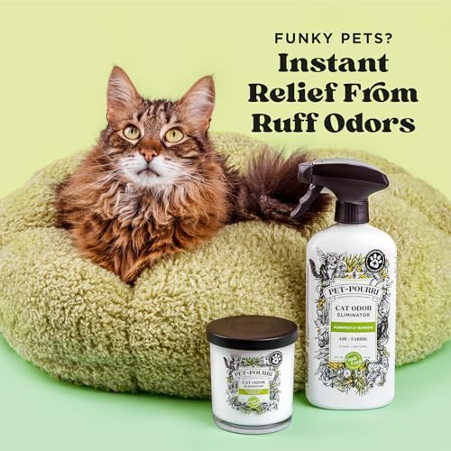 Pet-Pourri Air + Fabric, Cat Odor Home Deodorizer Spray, Bamboo, 16 Fl Oz - Image 3