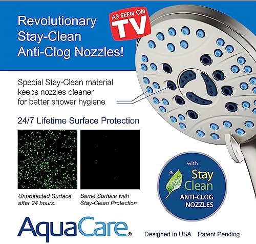 AquaCare 50-mode High Pressure Shower Head Combo with Arm & Dual Power Wash - Image 5