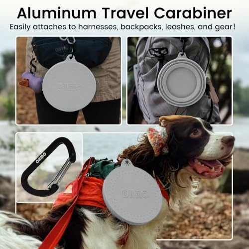 OHMO Spill Proof Collapsible Dog Bowl, 34oz Portable Dog Water Bowl - Image 5