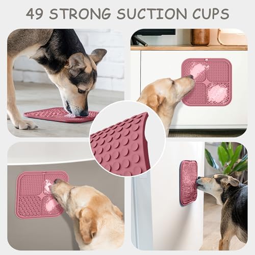 ChefAide 2 Pack Lick Mat for Dogs, Cats & Puppies with Suction Cups - Image 4