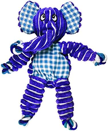Kong Floppy Knots Rope and Plush Dog Toy, Elephant, Small/Medium by KONG