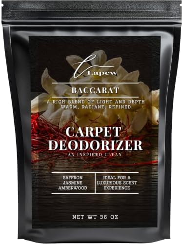 Lapew Baccarat Carpet Deodorizer Powder - Pet Safe Freshener for Vacuuming | Scented Odor Eliminator for Home | 36 oz by Lapew