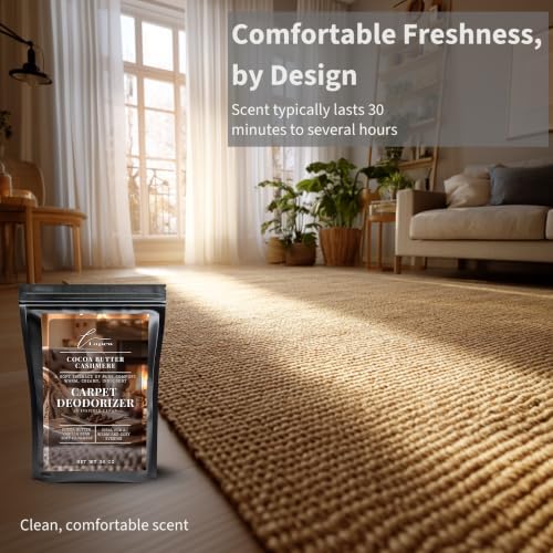 Lapew Cocoa Butter Cashmere Carpet Deodorizer Powder - Pet Safe Freshener for Vacuuming | Scented Odor Eliminator for Home | 36 oz - Image 5