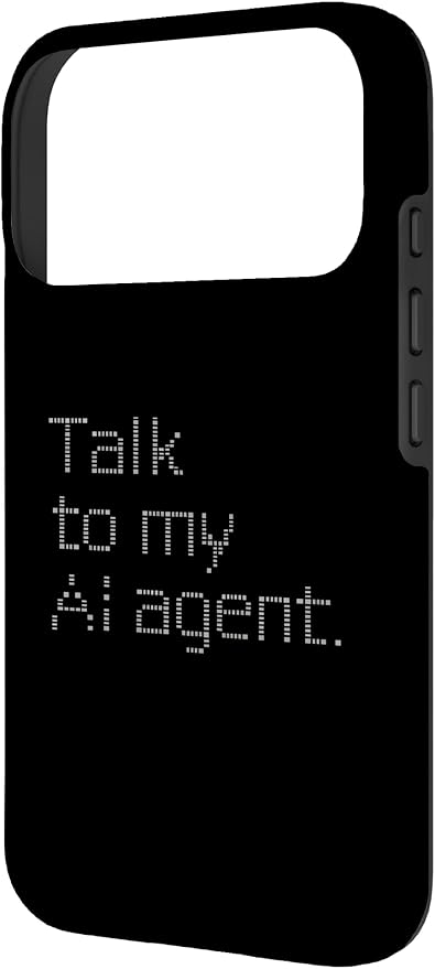 Talk to My AI Agent - Minimalist Tech Design Case for iPhone 17 Pro - Image 2