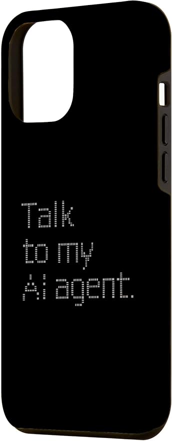 Talk to My AI Agent - Minimalist Tech Design Case for iPhone 12 Pro Max - Image 2