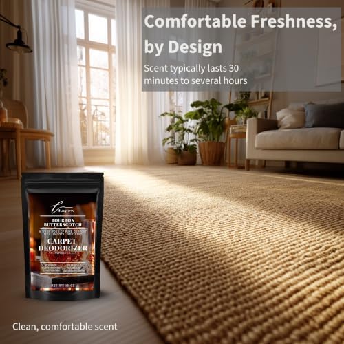 Lapew Bourbon & Butterscotch Carpet Deodorizer Powder - Pet Safe Freshener for Vacuuming | Scented Odor Eliminator for Home | 16 oz - Image 5