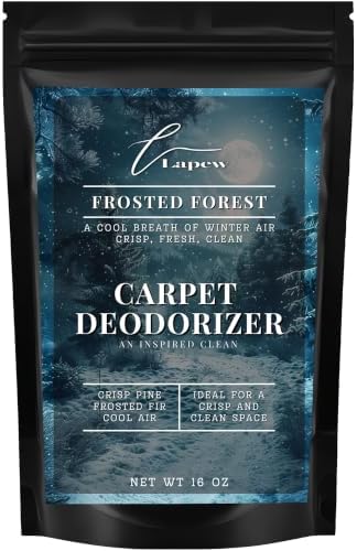 Lapew Frosted Forest Carpet Deodorizer Powder - Pet Safe Freshener for Vacuuming | Scented Odor Eliminator for Home | 16 oz by Lapew