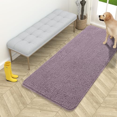OLANLY Dog Door Mat for Muddy Paws 54x24, Super Absorbent Chenille Mud Mat by OLANLY