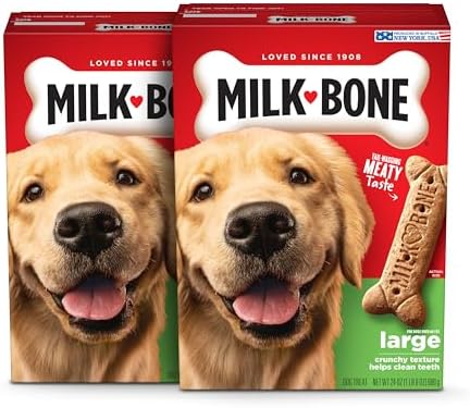 Milk-Bone Original Dog Treats Biscuits for Large Dogs (Packaging May Vary), 24 Ounces (Pack of 2) by Milk-BoneDogTreats