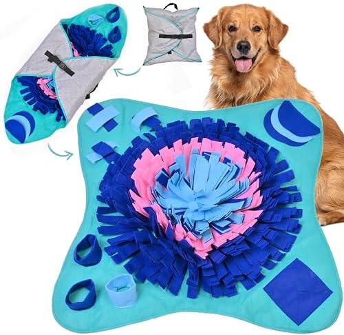 PET ARENA Large Sniffing Mat 25 x 25 Inch Interactive Feeding Toy by PETARENA