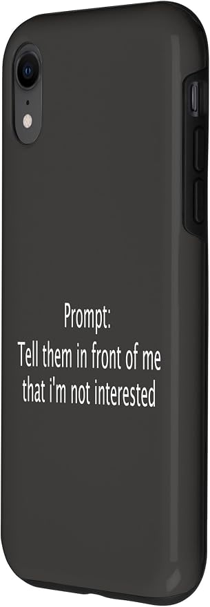iPhone XR Funny Sarcastic Prompt Satirical AI Artificial Intelligence Case - Image 2