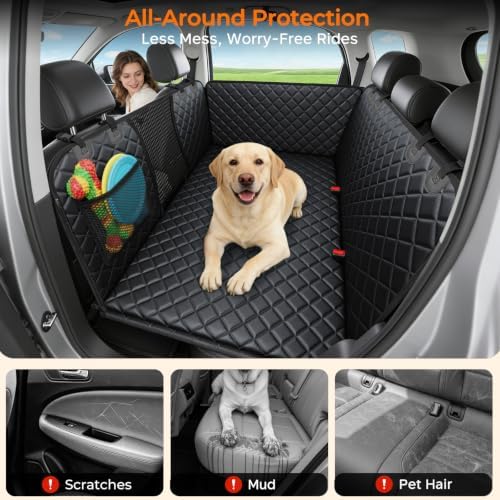 URPOWER Hard Bottom Dog Car Seat Cover, Back Seat Extender for Cars & SUVs - Image 4