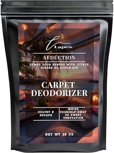 Lapew Seduction Carpet Deodorizer Powder - Pet Safe Freshener for Vacuuming | Scented Odor Eliminator for Home | 36 oz by Lapew