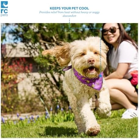 RC Pet Products Innovative, Lightweight, Stylish, Zephyr Cooling Bandana, Dog Cooling Bandana | Small, Ice Cream - Image 2