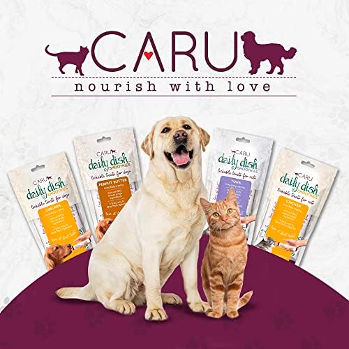 CARU - Daily Dish Smoothies - Lickable Peanut Butter Treat - 4 pack, 0.5 oz tubes - Image 6