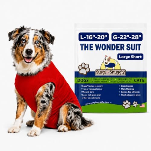 Surgi Snuggly Dog Surgery Recovery Suit, Cone Alternative, Spay/Neuter LS by Surgi%7ESnuggly
