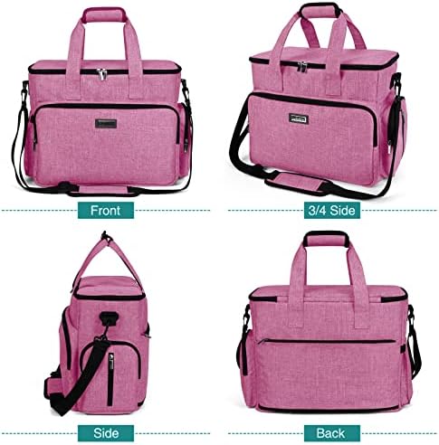 BAGLHER Dog Travel Bag, Pet Travel Bag (ALL Pet Travel Supplies), With 2 Pet Food Containers and 2 Collapsible Silicone Bowls; Essential Kits for Pet Travel Pink - Image 2