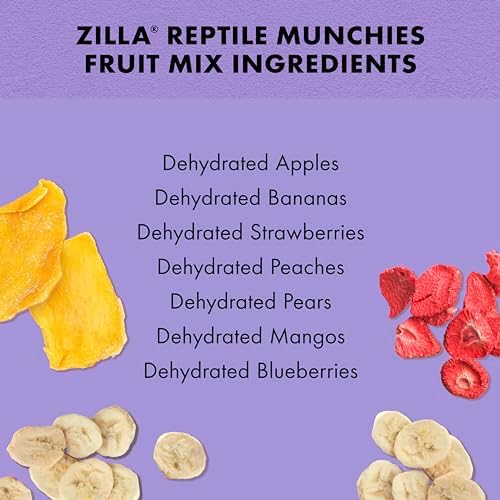 Zilla Reptile Food Munchies Fruit Mix, Tortoise Food, 2.5 Ounce - Image 5