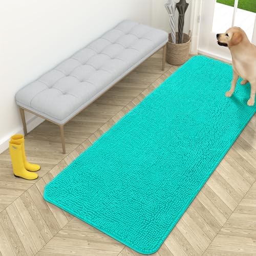 OLANLY Dog Door Mat for Muddy Paws 59x24, Super Absorbent Chenille Mud Mat by OLANLY