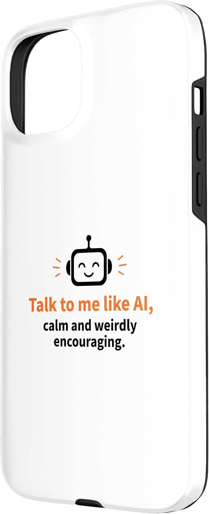AI Robot Calm Encouraging Tech Support Case for iPhone 15 Plus - Image 2