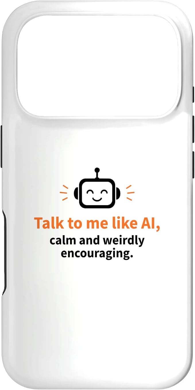 AI Robot Calm Encouraging Tech Support Case for iPhone 17 Pro by Unknown