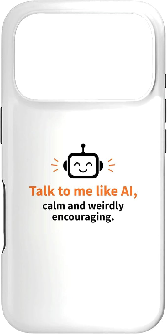 AI Robot Calm Encouraging Tech Support Case for iPhone 17 Pro by Unknown
