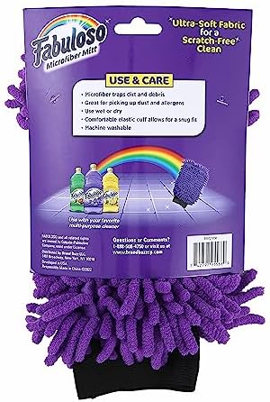 Fabuloso Microfiber Cleaning Mitt Glove, Purple - Image 5