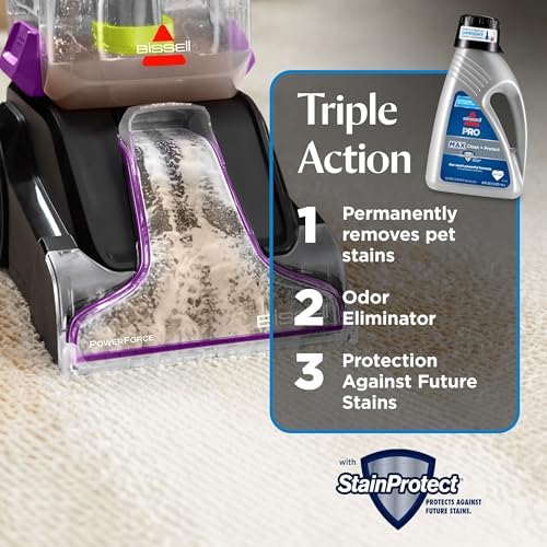 Bissell 78H63 Deep Clean Pro 4X Deep Cleaning Concentrated Carpet Shampoo, 48 ounces - Silver - Image 4