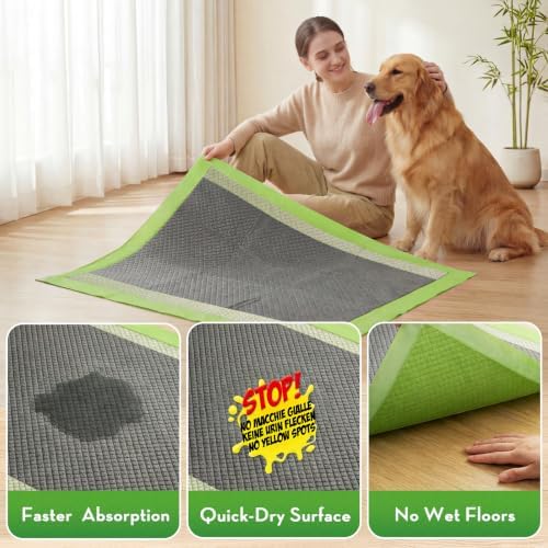 CROCI Charcoal Puppy Pads with Adhesive Tabs 2X Odor Control 28x34in 50Ct - Image 5