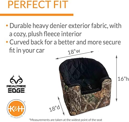 K&H Pet Products Bucket Booster Dog Car Seat, Sturdy Cat or Dog Booster Seats - Small Realtree Edge - Image 2
