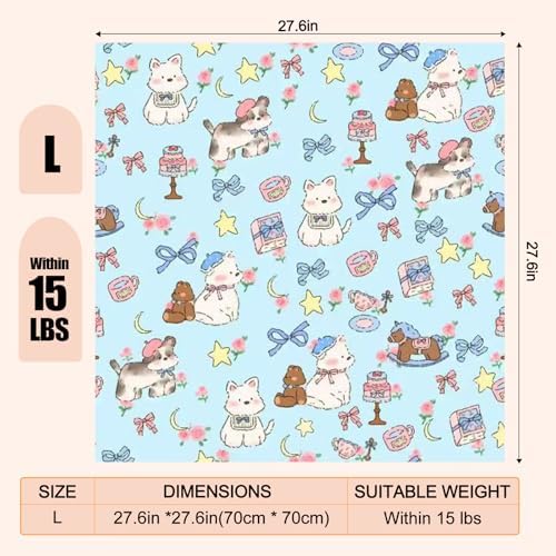 27.6" Cat Grooming Wrap Cat Wrap for Cutting Nails L(Within 15lbs) - Image 3