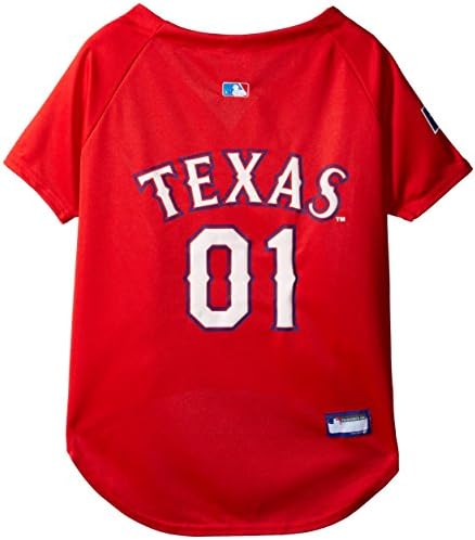 MLB Jersey for Dogs & Cats - Baseball Texas Rangers Pet Jersey, XX-Large. - Image 2