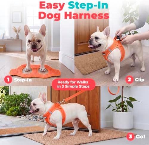 Voyager Step-in Air Dog Vest Harness - Orange, X-Large - Image 4