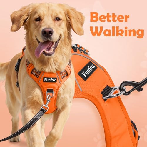 Funfox Dog Harness Medium Sized Dog, No Pull Pet Vest with Front Clip - Image 3