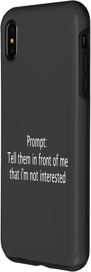 iPhone XS Max Funny Sarcastic Prompt Satirical AI Artificial Intelligence Case - Image 2