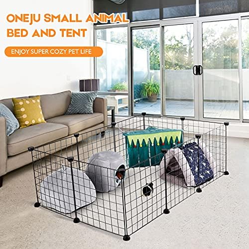 Guinea Pig Hideout - Guinea Pig Bed, Bunny Hideout, Rabbit Bed, Ideal Bed for Small Pets, Tent Shape, Grey - Image 6