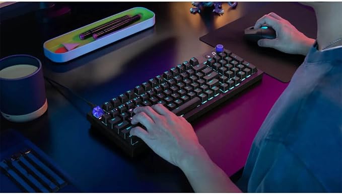 Logitech G316 X 98 Mechanical Gaming Keyboard (Tactile) - Black | Hot-Swappable Tactile Mechanical Switches, Gasket Design, PBT Keycaps, <8Khz, LIGHTSYNC RGB, Dot-Matxix LED Display, USB-C - Image 2