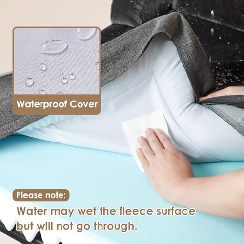 EHEYCIGA Orthopedic XXL Dog Bed, Waterproof Washable XL Big Pet Bed 48" - Image 3