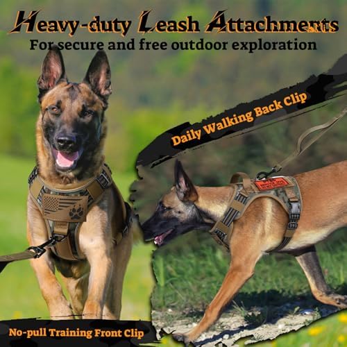 rabbitgoo Tactical Dog Harness for Small Dogs, No Pull Service Pet Vest - Image 7