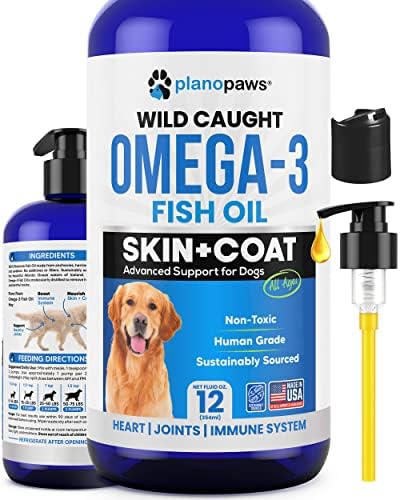 Omega 3 Fish Oil for Dogs - Supports Shedding and Itching, Skin and Coat by planopaws