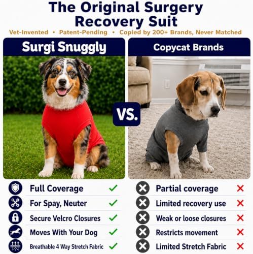 Surgi Snuggly Dog Surgery Recovery Suit, Cone Alternative, Spay/Neuter LL - Image 3
