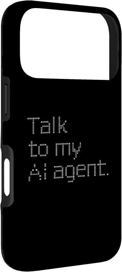 Talk to My AI Agent - Minimalist Tech Design Case for iPhone 17 Pro - Image 3