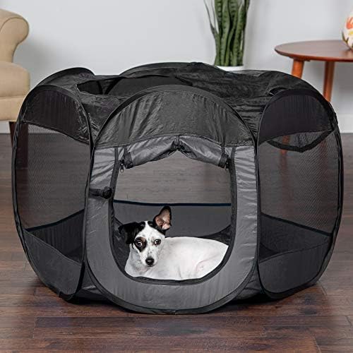 Furhaven Portable Dog Playpen Cat Tent, Pet Playground,Kennel Foldable Indoor Outdoor Zippered Puppy Crate - Gray, Medium (Pack of 10) - Image 3