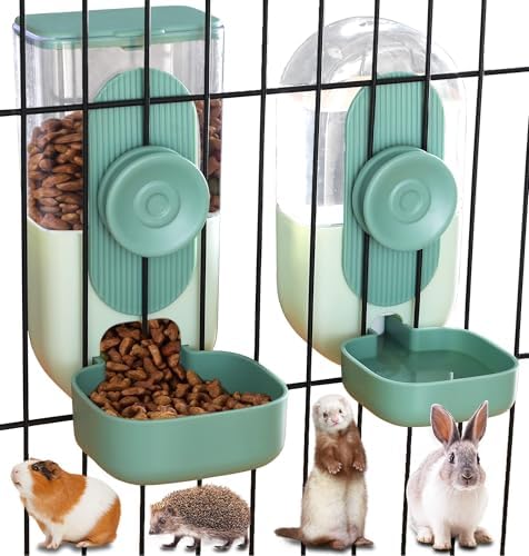 Kenond 35oz Rabbit Food Bowl,Bunny Water Dispenser,Feeders Waterer for Cage by Kenond