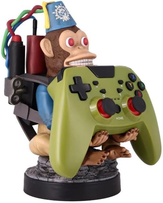 Exquisite Gaming: Call of Duty: Monkeybomb - Original Mobile Phone & Gaming Controller Holder, Device Stand, Cable Guys, Licensed Figure by ExquisiteGaming