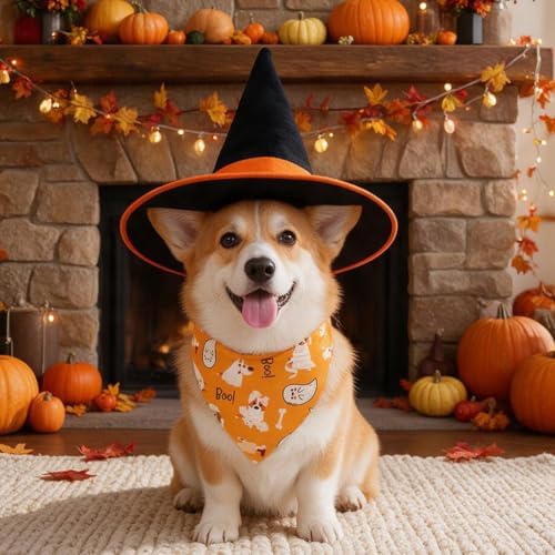 Halloween Dog Bandanas Bandaged Puppy Ghost Costumes for Large Pet - Image 2