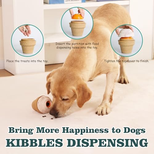 Multi-Functional Interactive Dog Toys for Aggressive Chewers, Indestructible Dog Toys for Medium/Large Breeds,Frozen Dog Treat Dispenser to Keep Them Busy,Reduces Anxiety(Pack of 1) - Image 5